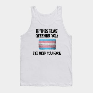 if this flag offends you-trans Tank Top